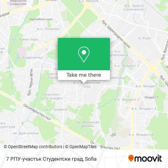 7 РПУ-участък Студентски град map