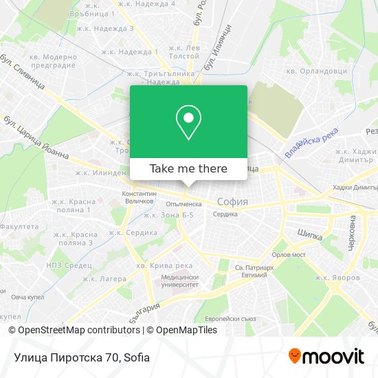 Улица Пиротска 70 map
