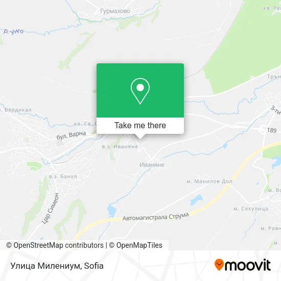 Карта Улица Милениум