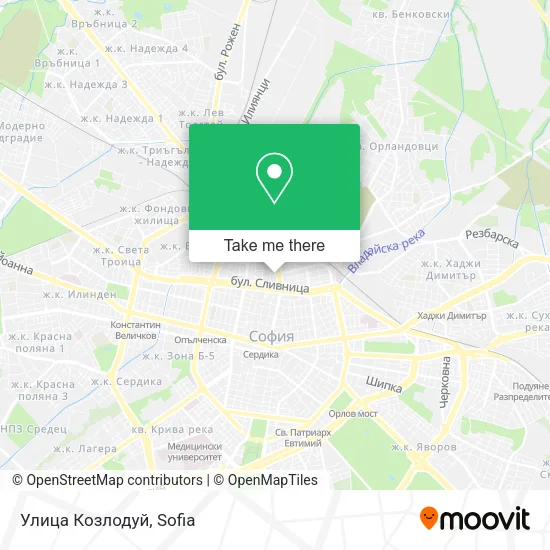 Карта Улица Козлодуй