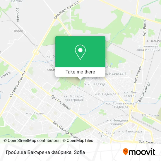 Карта Гробища Бакърена Фабрика