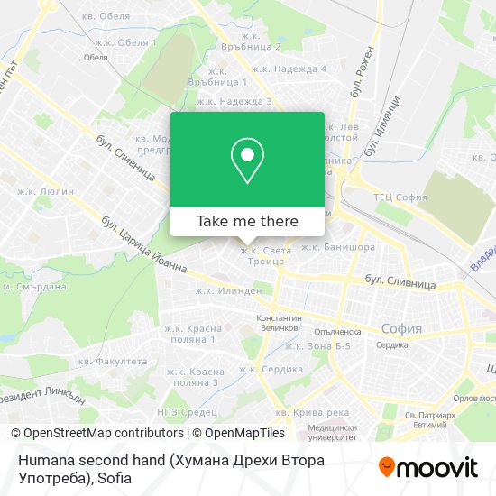 Humana second hand (Хумана Дрехи Втора Употреба) map