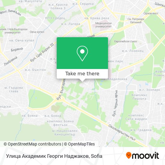 Карта Улица Академик Георги Наджаков