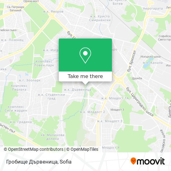 Гробище Дървеница map