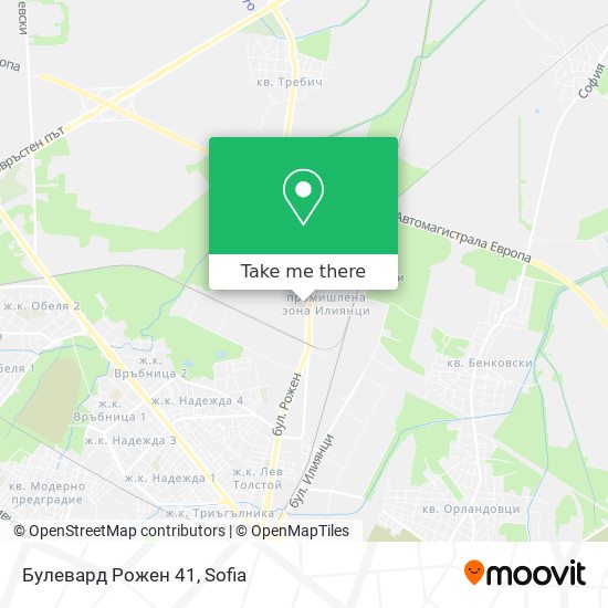 Булевард Рожен 41 map