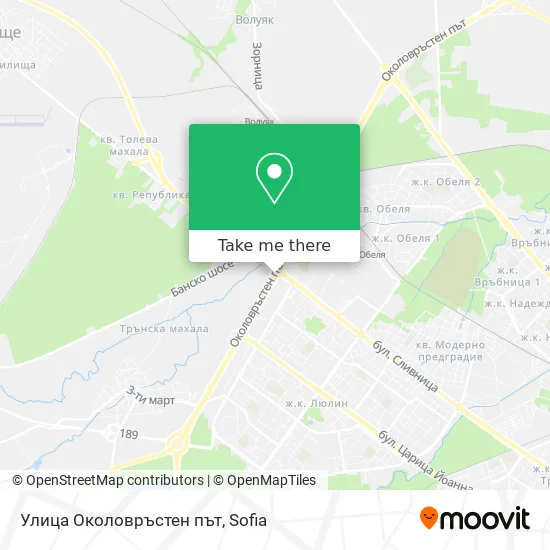 Карта Улица Околовръстен път