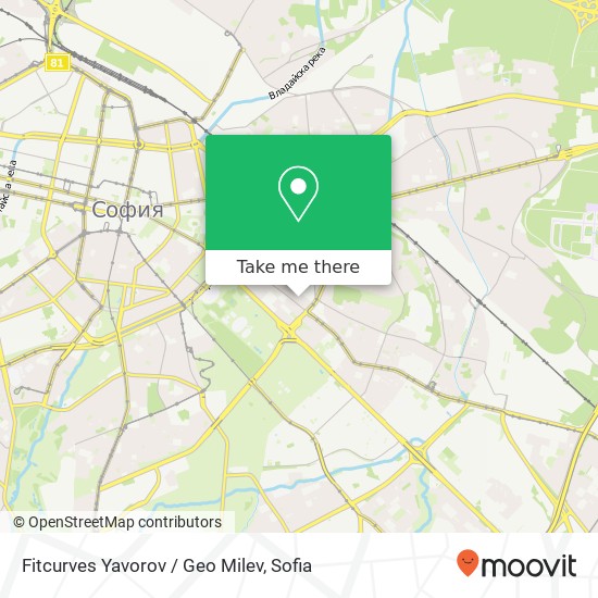 Fitcurves Yavorov / Geo Milev map