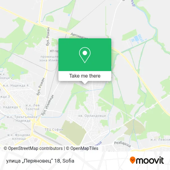 Карта улица „Перяновец“ 18