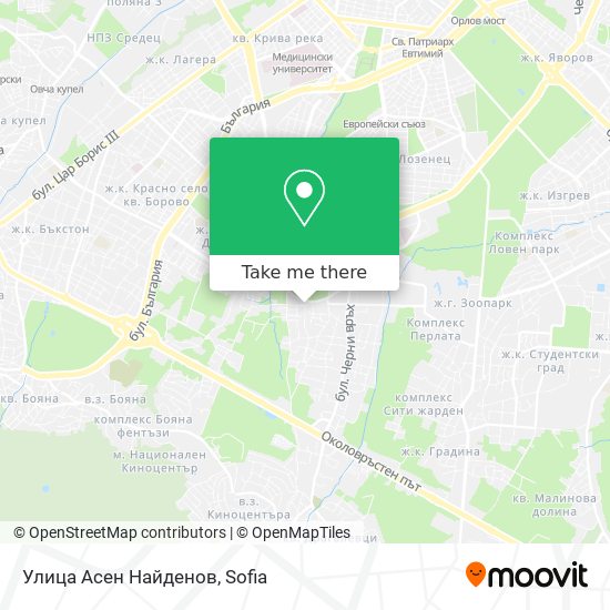 Улица Асен Найденов map