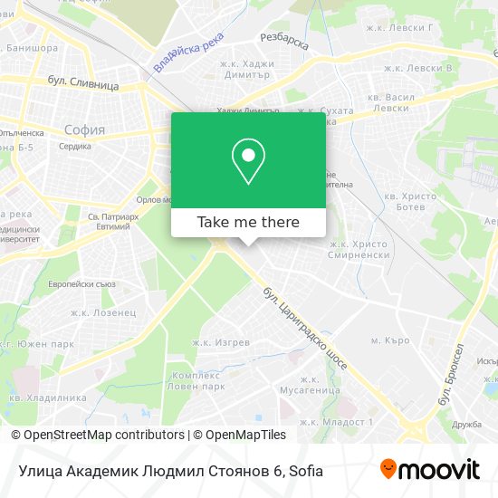 Карта Улица Академик Людмил Стоянов 6