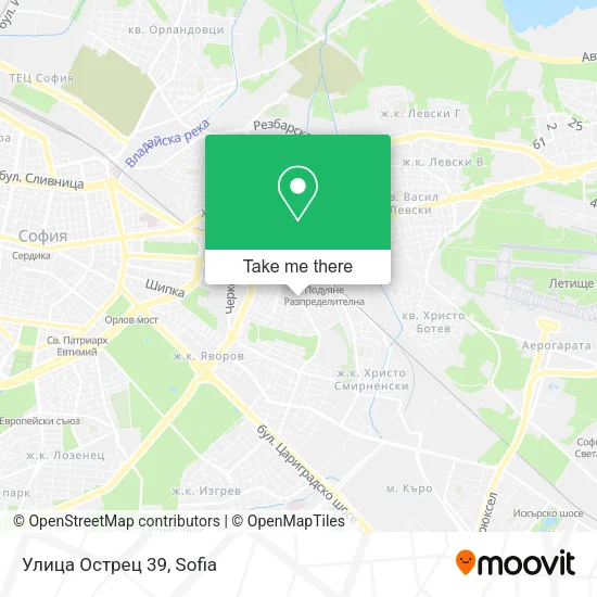 Карта Улица Острец 39