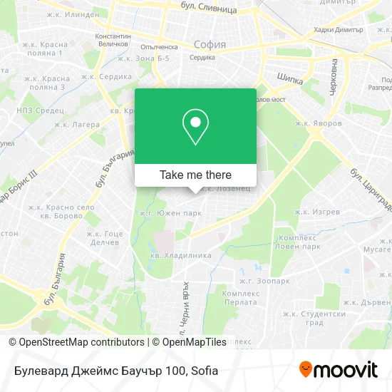 Карта Булевард Джеймс Баучър 100