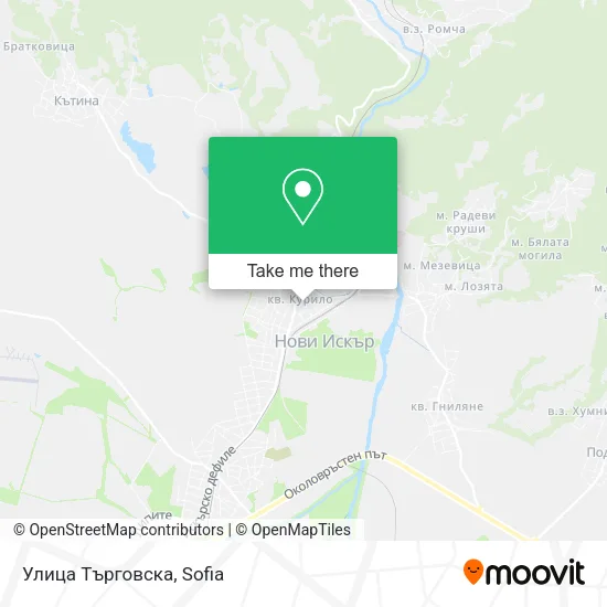Карта Улица Търговска