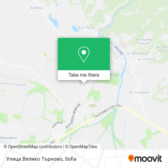 Карта Улица Велико Търново