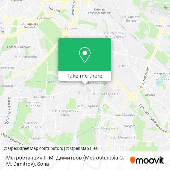 Метростанция Г. М. Димитров (Metrostantsia G. M. Dimitrov) map