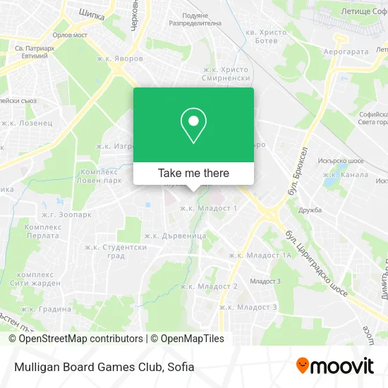 Карта Mulligan Board Games Club