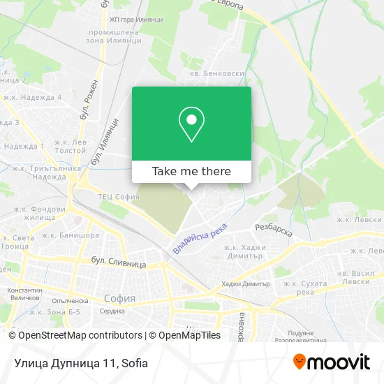 Карта Улица Дупница 11