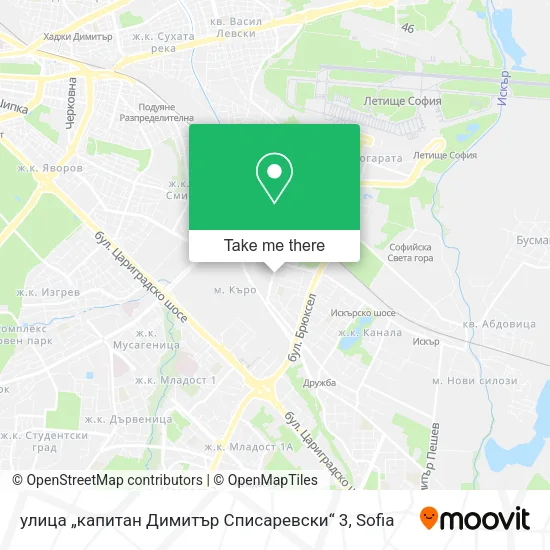 Карта улица „капитан Димитър Списаревски“ 3