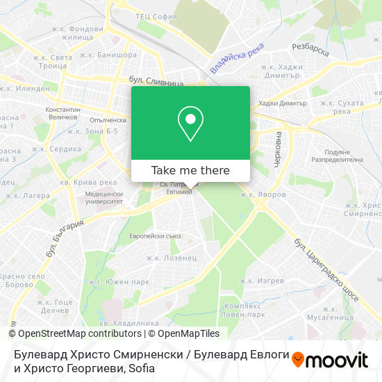 Булевард Христо Смирненски / Булевард Евлоги и Христо Георгиеви map