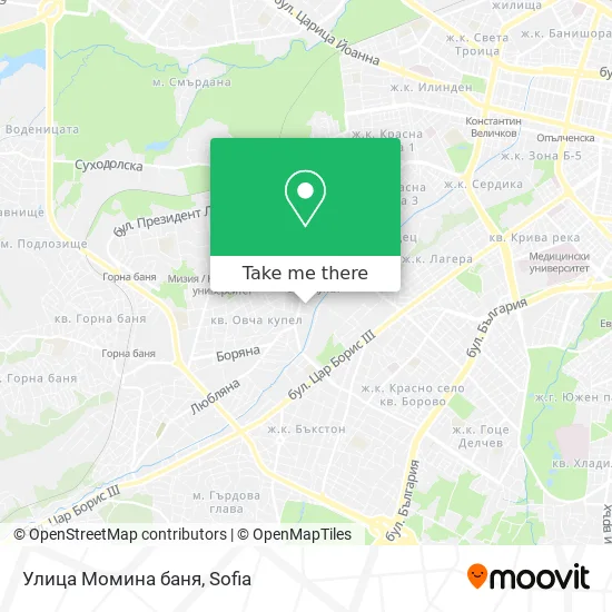 Улица Момина баня map