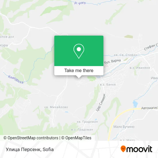 Карта Улица Персенк