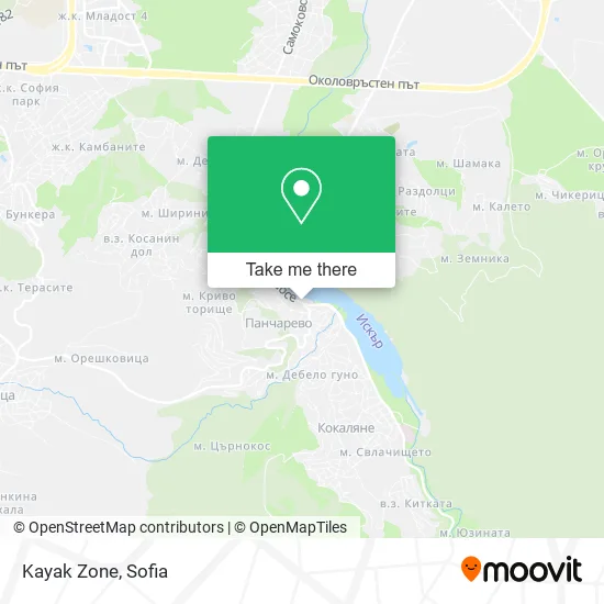 Карта Kayak Zone