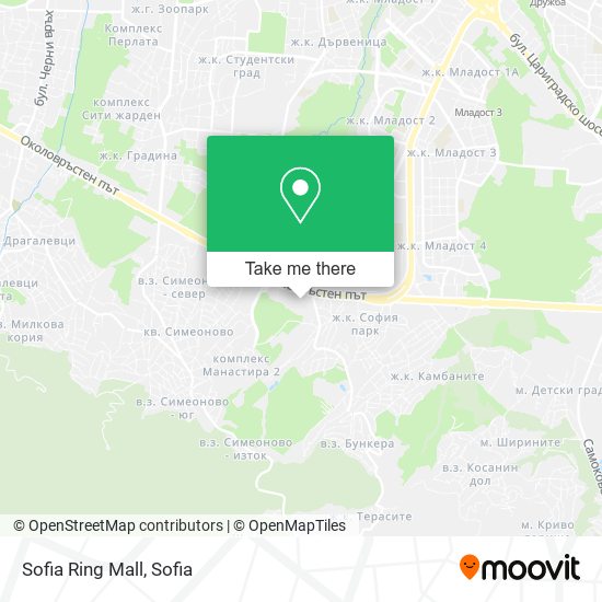 Карта Sofia Ring Mall