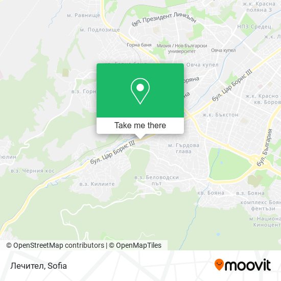 Лечител map