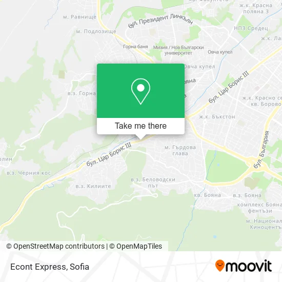 Карта Econt Express