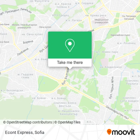 Карта Econt Express