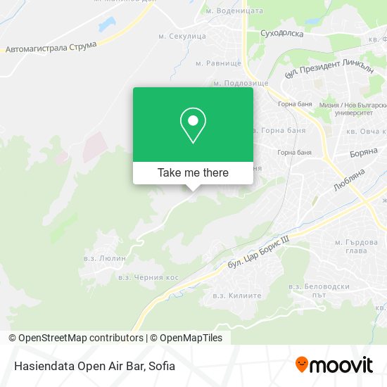 Hasiendata Open Air Bar map