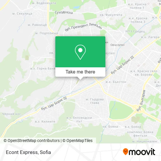 Карта Econt Express
