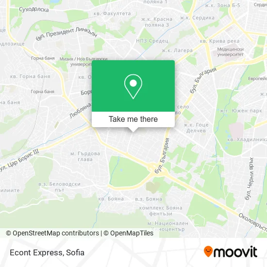 Карта Econt Express
