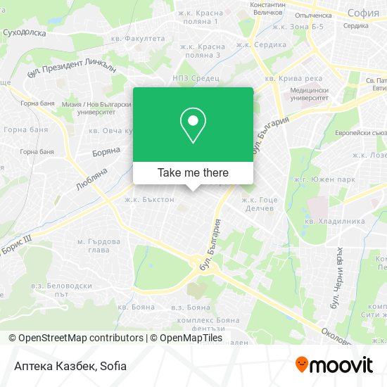 Аптека Казбек map
