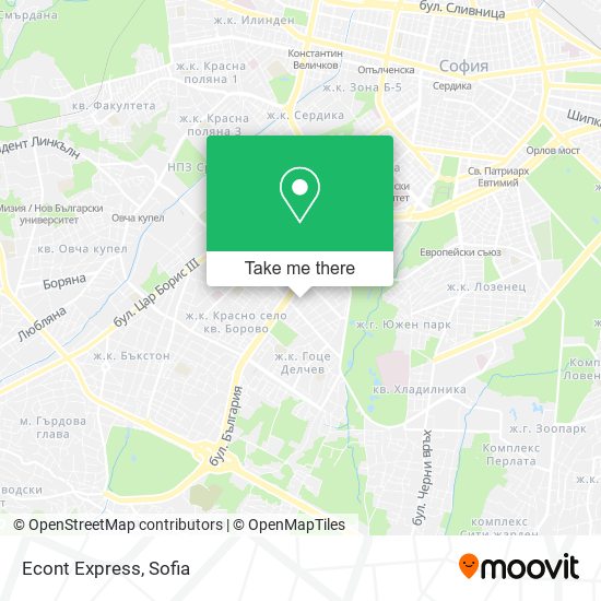 Econt Express map
