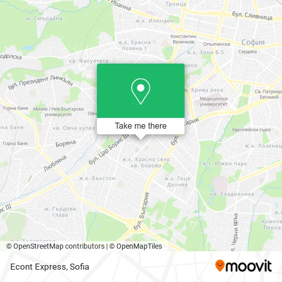 Карта Econt Express