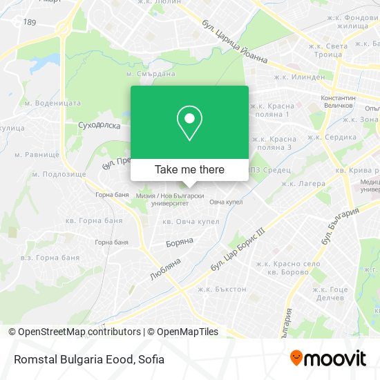 Карта Romstal Bulgaria Eood