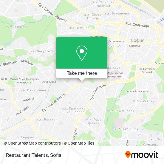 Restaurant Talents map