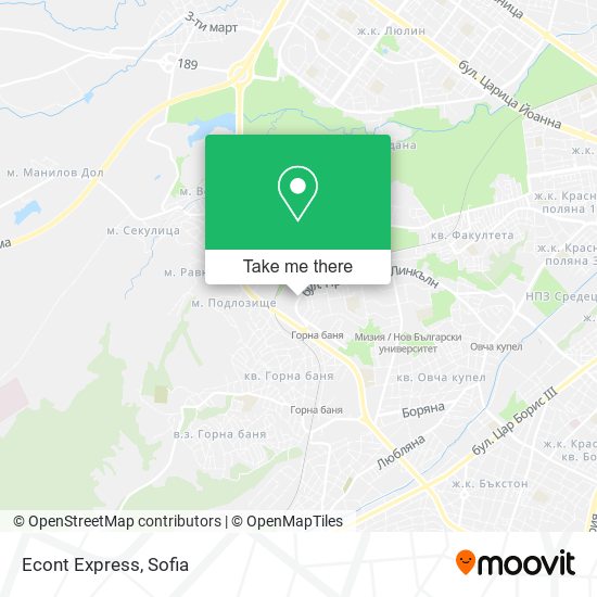 Econt Express map