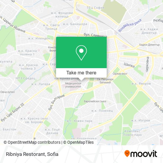 Ribniya Restorant map