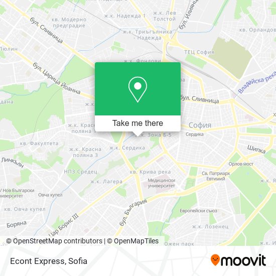 Карта Econt Express