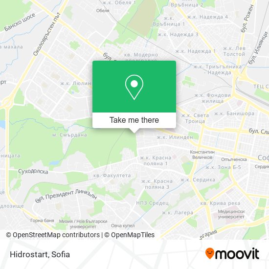 Hidrostart map