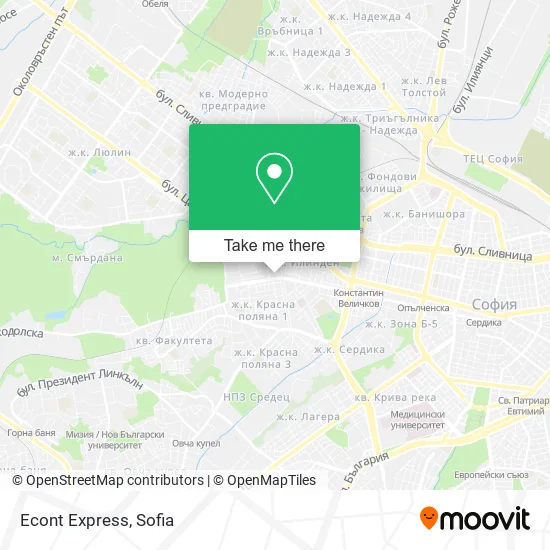 Карта Econt Express