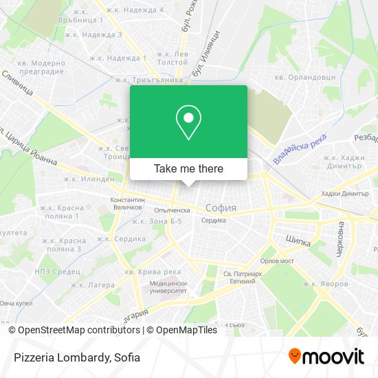 Pizzeria Lombardy map