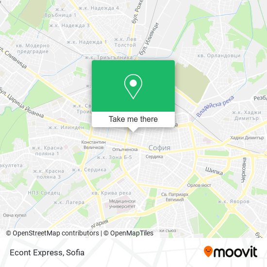 Econt Express map