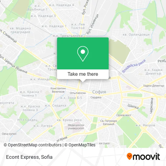 Карта Econt Express