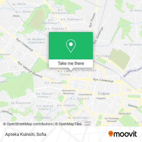 Карта Apteka Kuinsiti