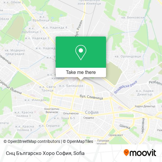 Снц Българско Хоро София map
