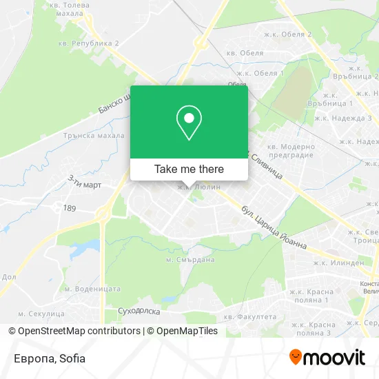 Карта Европа