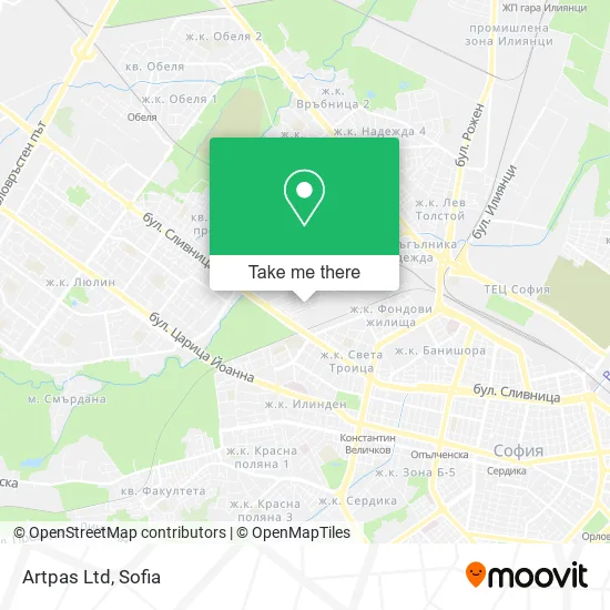Карта Artpas Ltd